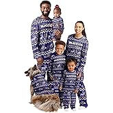 FOCO Women's NFL Team Matching Set Family Pajamas, Holiday Ugly Pattern, 9-2713