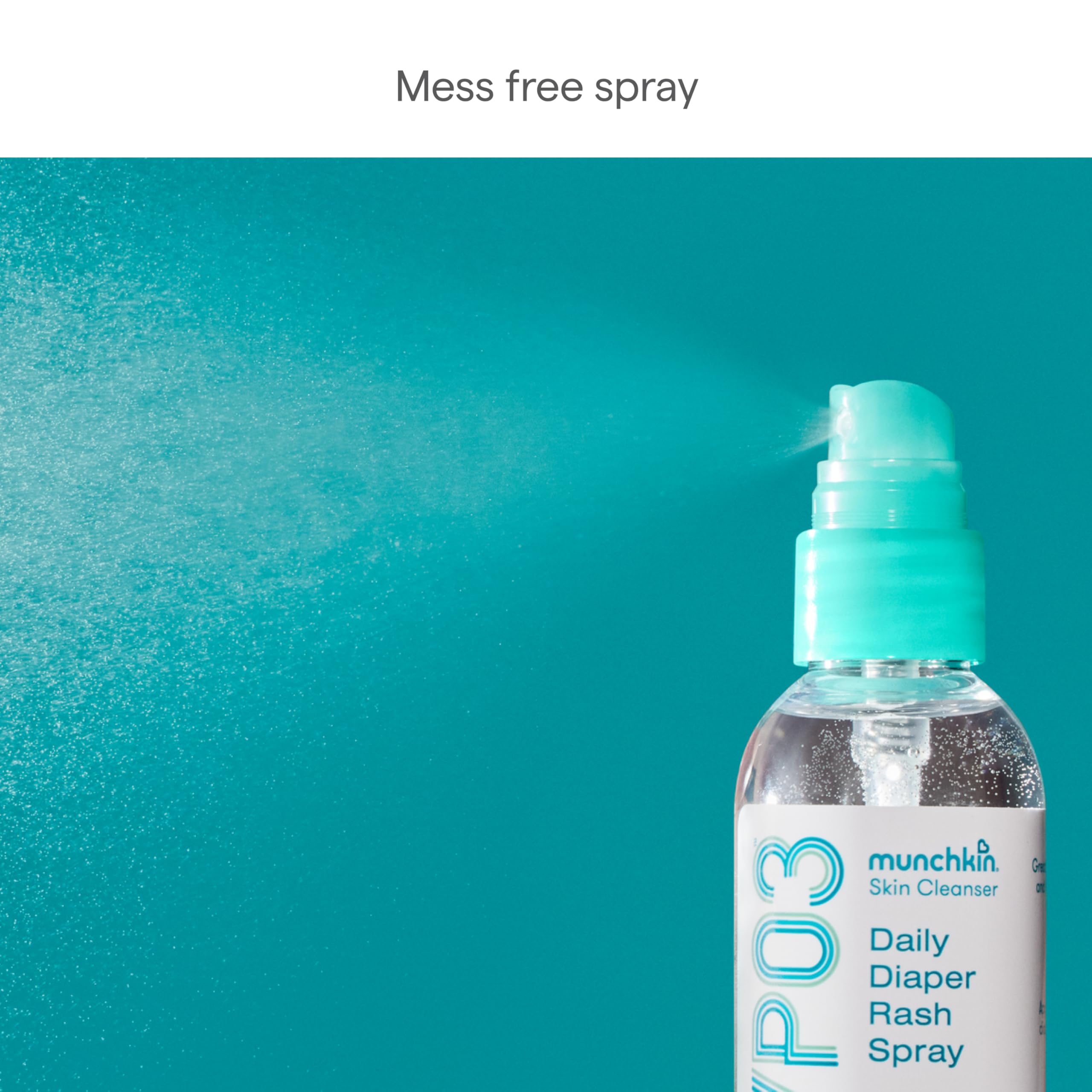 Munchkin® HYP03 Diaper Rash Hypochlorous Acid Spray for Face and Body, FSA Eligible, Removes Rash-Causing Germs, Helps Promote Healing, Gentle for Sensitive & Eczema-Prone Skin, 3.4oz