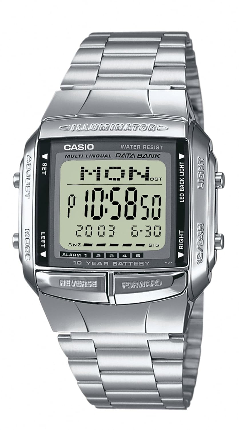 Casio – Reloj de cuarzo para hombre con esfera LCD pantalla Digital y correa