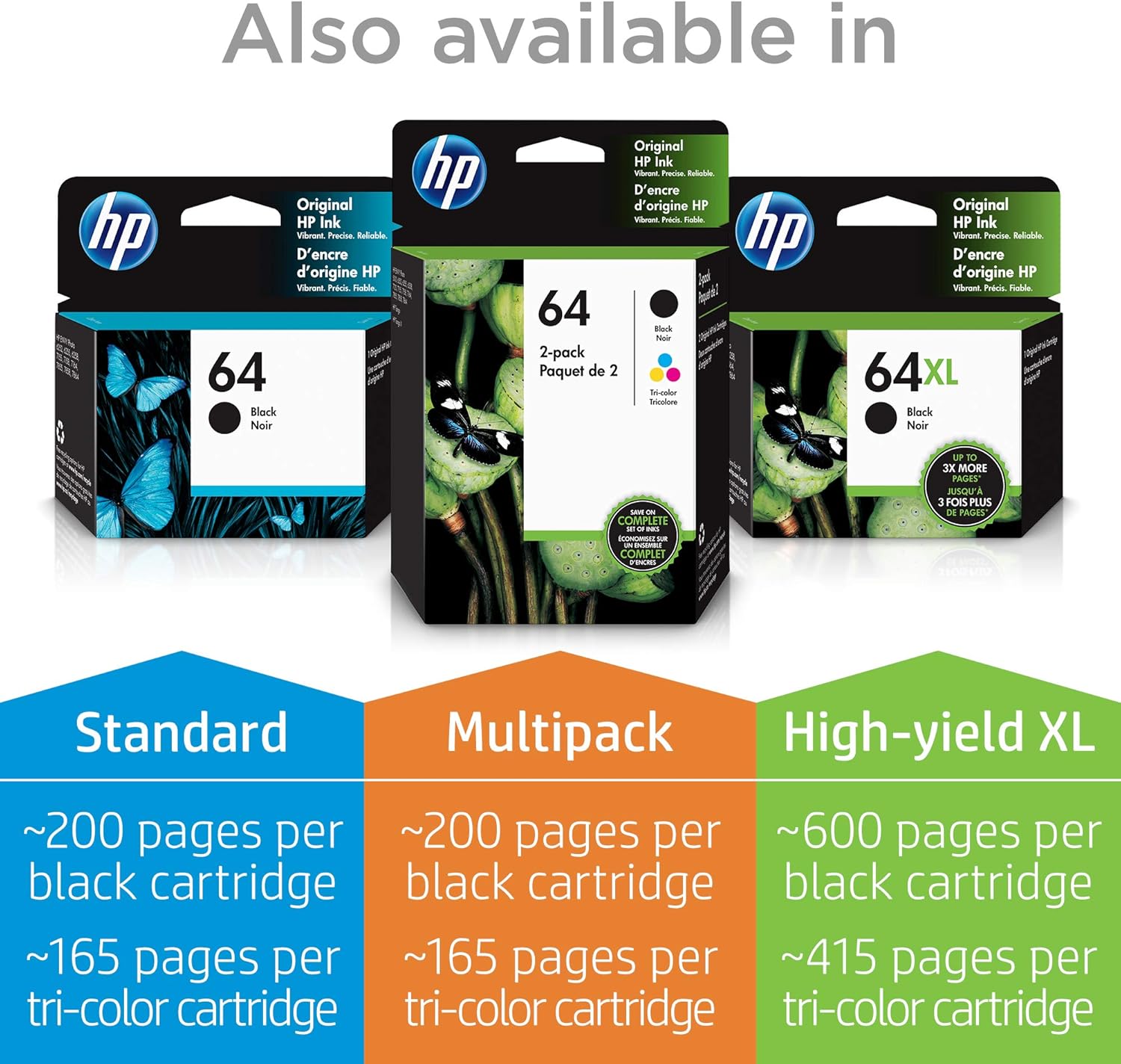 hp 64 color ink