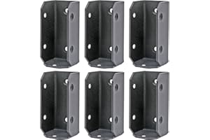 Antsky 4×2(Actual Size: 3.5×1.5") Wood Pergola/Gazebo Joist Stainless Steel Connectors/Brackets (6 Pack)