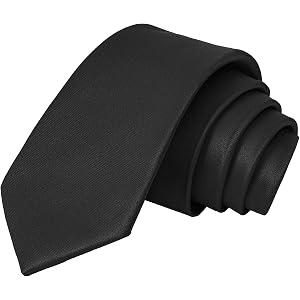 AOTIK Boys Tie Kids Pre-Tied Neckties Solid Formal Ties for Age 8-12 Years | Adjustable, Smooth, Soft, Graduation, Wedding, S