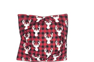 Buffalo Plaid Red Black Microwave Bowl Cozy Reversible Microwavable Potholder Moose Deer Antlers Rustic Masculine Bowl Holder Country Cabin Handmade Housewarming Hostess Gift Under 10