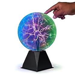 7-Inch Colorful Plasma Ball – Tesla Coil Globe