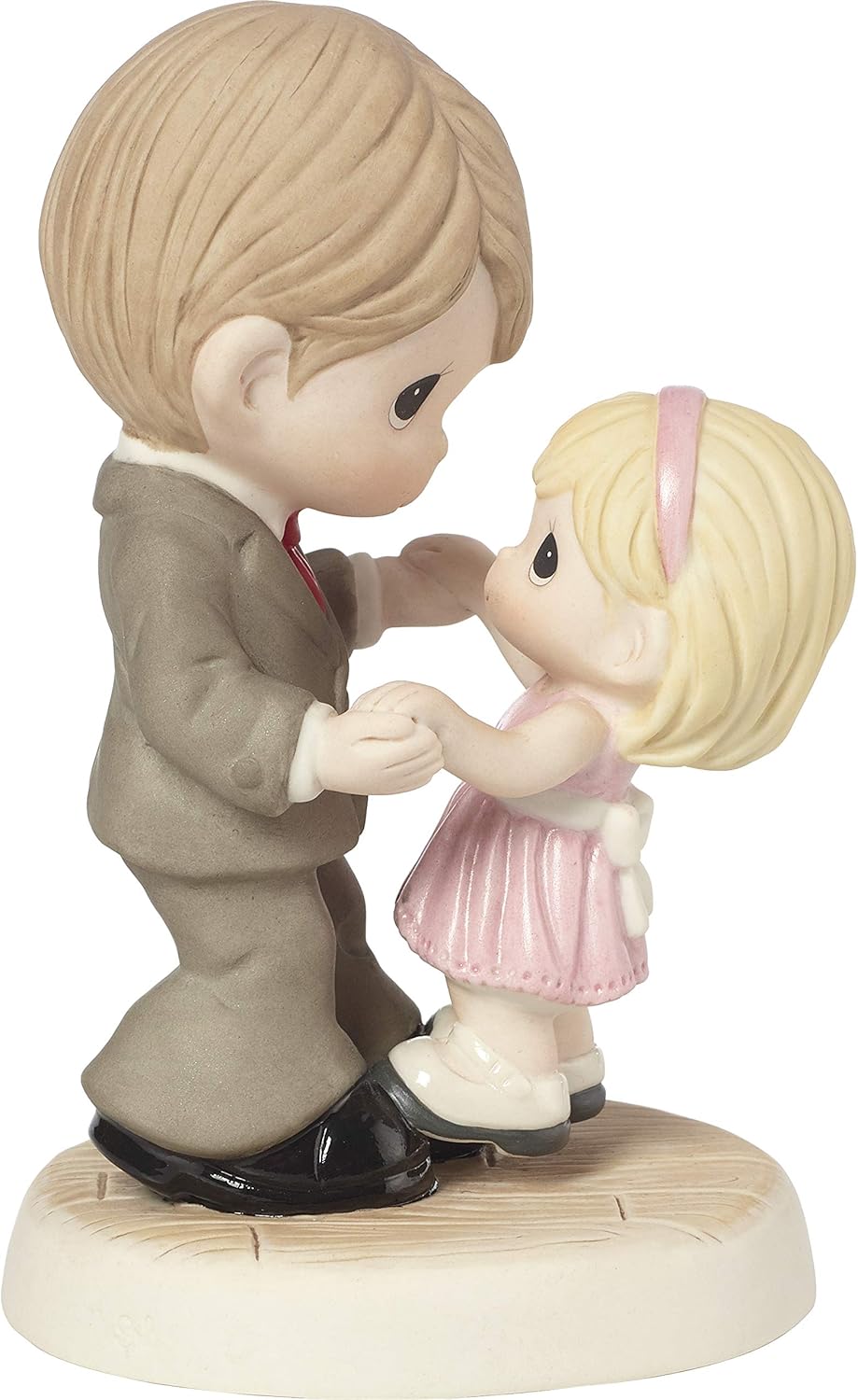 Precious Moments Father Daughter You&rsquo;re Here for Me Every Step of The Way Bisque Porcelain 183006 Figurine, One Size, Multi