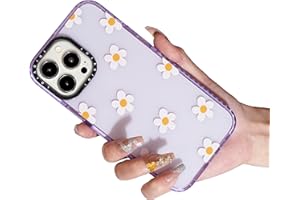 LOLAGIGI for iPhone 13 Case for Women, Cute Daisy hamomile Flowers Print Aesthetic Design Girly Kawaii Pattern for Girls Teen