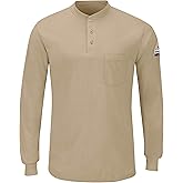 Bulwark FR Mens Long Sleeve Lightweight Henley Shirt