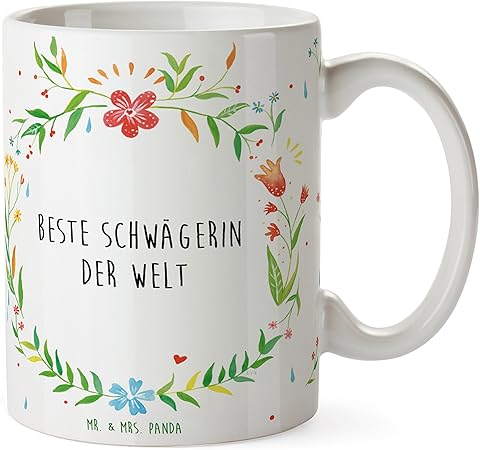 Idee Regalo Natale Cognata.Mr Mrs Panda Tazza Migliore Cognata Del Mondo 100 Realizzato A Mano Con Amore Regalo Idea Regalo Grazie Ciondolo Compleanno Natale Ringraziare Anniversario San Valentino Amore Regalo Donano Grazie