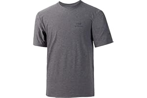 BASSDASH Men’s UPF 50+ Sun Protection Fishing Shirt Short Sleeve UV T-Shirt