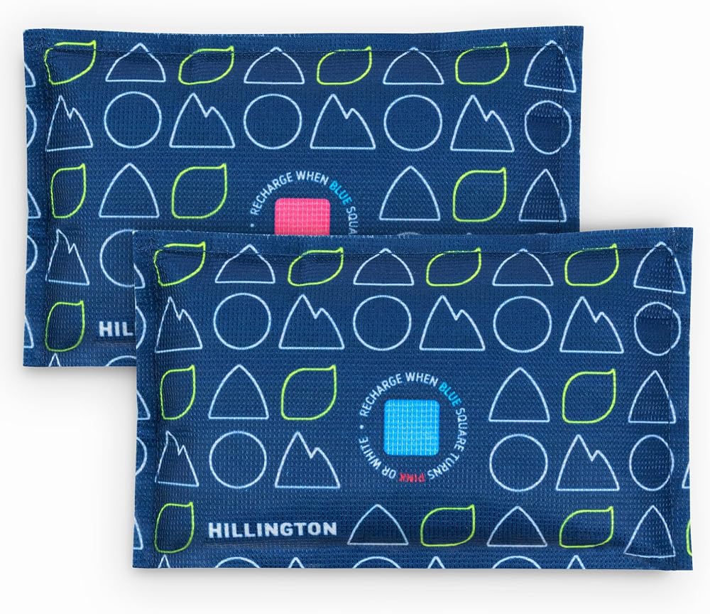 Hillington 2-Pack Car Dehumidifier Bag 250g Reusable Microwave Rechargeable