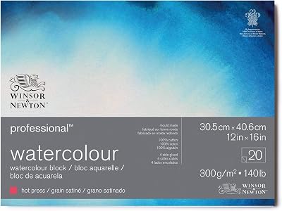 Winsor & Newton Professional Watercolour Paper Pad 300 g/m² 20 Sheets 30.5 x