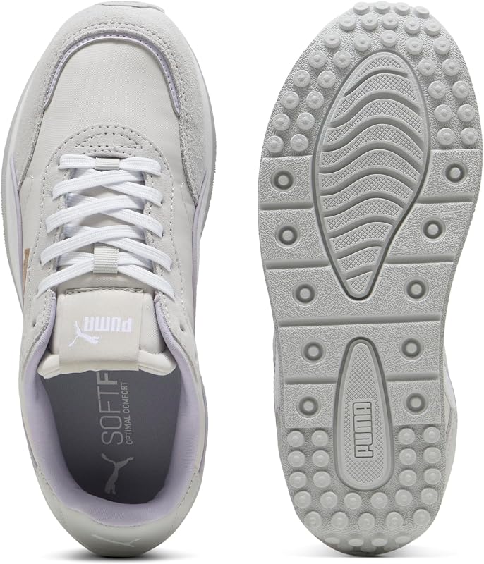 ST Miler Rose Damen-Sneaker, cool, hellgrau, weiß-lila, Crush, 6 UK