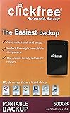 Amazon.com: Clickfree Automatic Backup 500 GB USB 2.0 Portable External ...