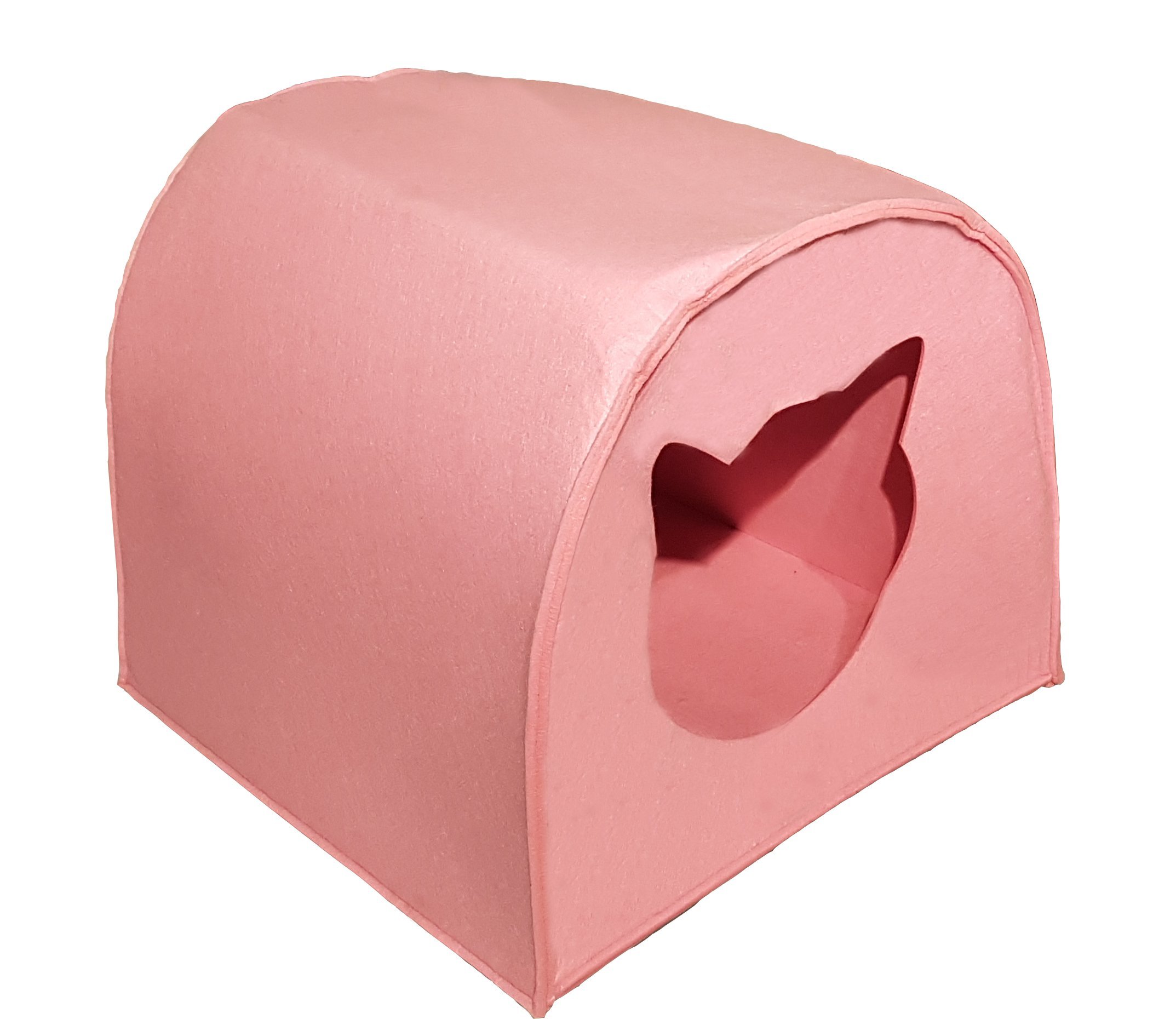 SUPMO cat hut - CAT HEAD | The retreat for your cat | Opening shaped like a cat's head | Felt | Cat cave about 40 x 40cm