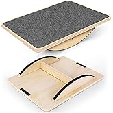 Balance Board Professional Wobble Board for Adults Anti-Slip 350LBS Balance Boards for Physical Therapy Standing Desk Core Strength Wooden Balance Board Rocker Board