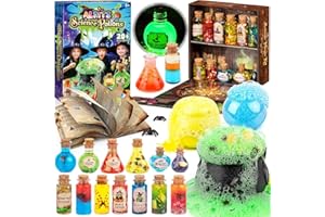 Alritz Science Potion Kits for Kids - 23 Magic Mix Potion Bottles, Witches Cauldron, Birthday Party Christmas Decorations Gifts Toys for Boys Girls 8 9 10 11+ Years Old