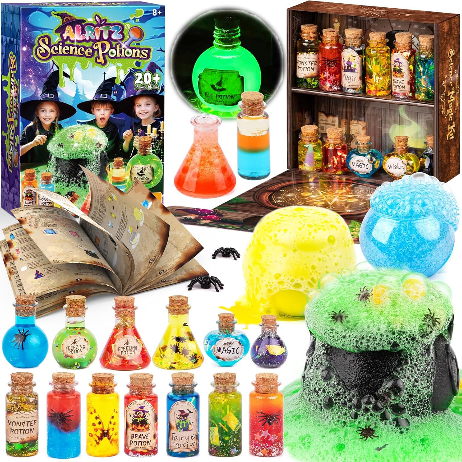 Photo 1 of ***MISSING PARTS***
Alritz Science Potion Kits for Kids - 23 Magic Mix Potion Bottles, Witches Cauldron, Birthday Party Decorations Gifts Toys for Boys Girls 8 9 10 11+ Years Old