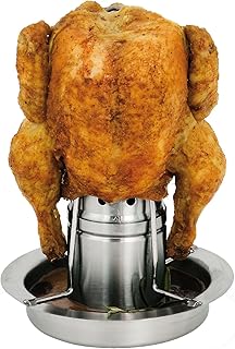bremermann Hähnchengriller mit Aromabehälter, Hähnchenbräter, Hähnchenhalter aus Edelstahl (1)