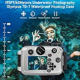 Seafrogs Underwater Camera Housing for Olympus TG-7 195FT 60M Waterproof Case view 5
