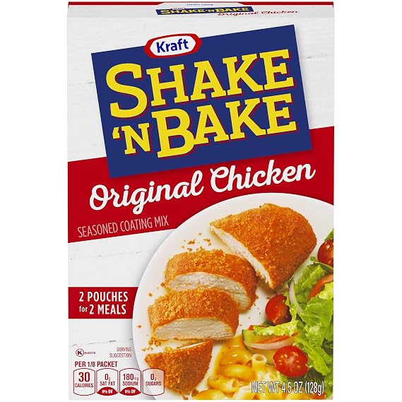 Kraft shake 'n bake seasoned coating Mix Original chicken - 2ct (043000057889)