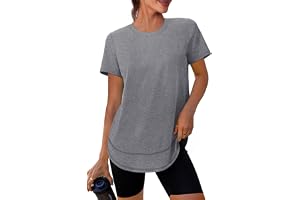 XIEERDUO Womens Workout Tops Short Sleeve Shirts Sun Protection UPF 50+ Quick Dry Outfits for Hiking Running S-3XL