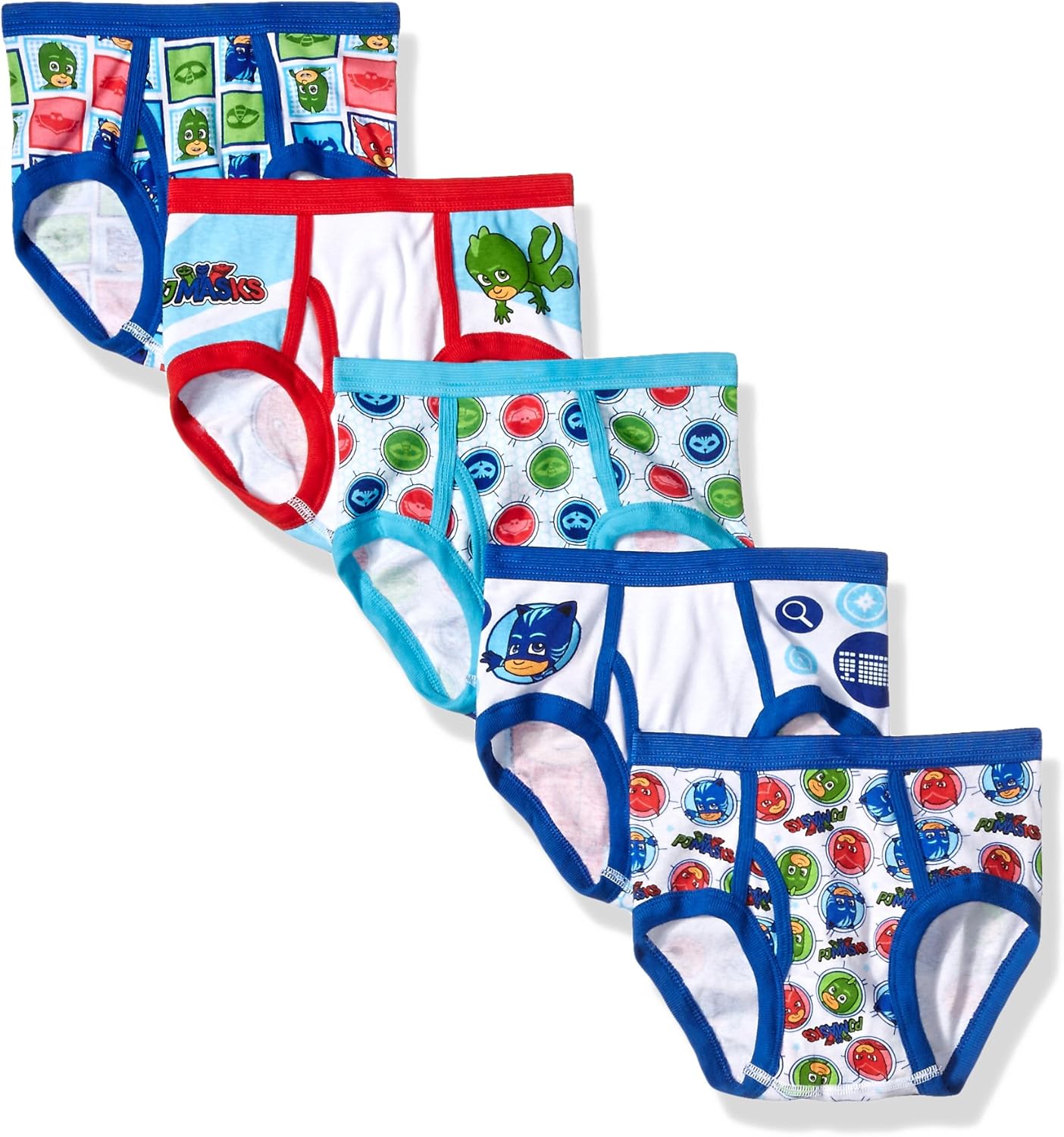 PJ Masks Boys' 5-Pack Brief Underwear: Clothing
