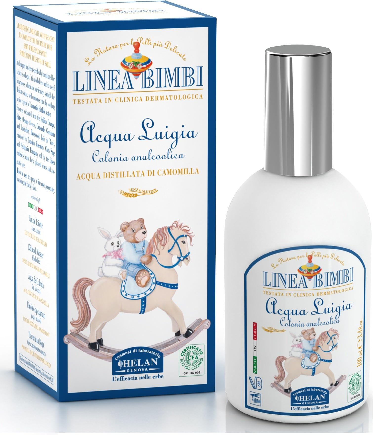 Linea Bimbi Aqua Luigia Organic Baby Eau de Toilette Spray Camomile Water 100ml