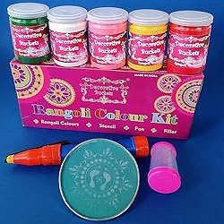 Decorative Buckets :RANGOLI | Rangoli COLORS KIT