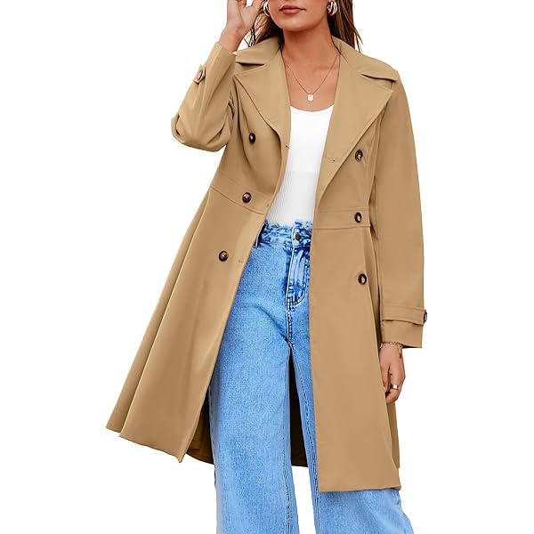 Amazon.com: Trench Coat for Women Long Oversized Windbreaker