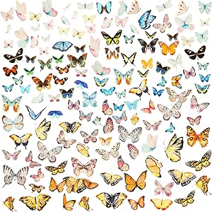 amazoncom tenare 200 pieces vintage butterfly scrapbook stickers for