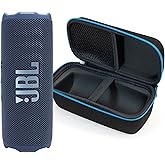 JBL Flip 7 (Blue) + Bundle with divvi! Protective Hardshell Case (Black)