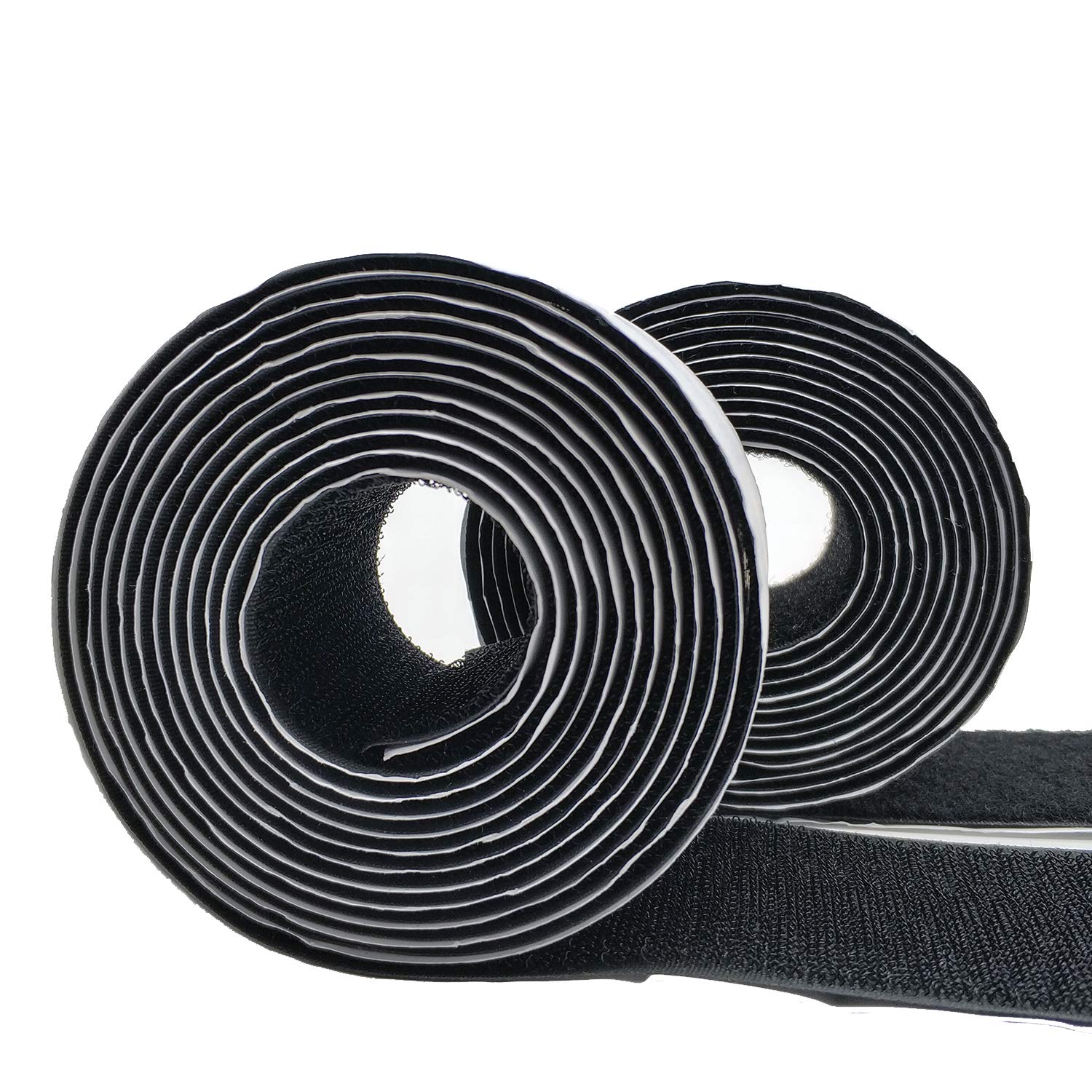 Eroilor 2.5 Meter (8.2 ft) Long 50mm (2 inch) Width Hook and Loop Tape Self-Adhesive Tape - Black