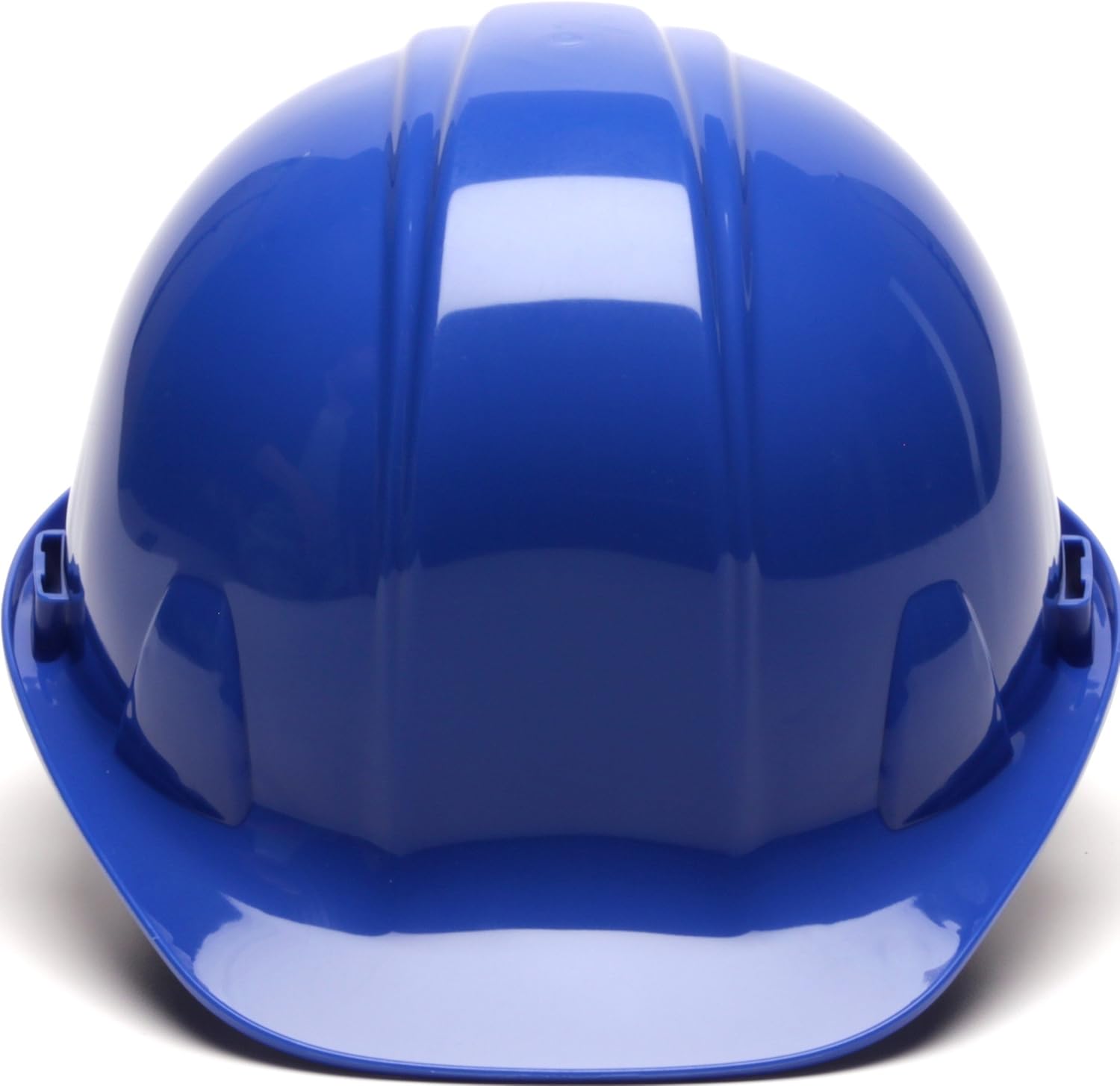 Pyramex Cap Style 4 Point Ratchet Suspension Hard Hat with Rain Trough - Comfortable Low Profile Design, Blue - Hardhats - 