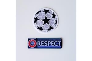 RON PATCH UEFA Champions League Iron-On Soccer Patch and Respect Iron-On Patch Ballstar La Liga Premier League Bundesliga Serie A