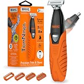 Wahl TrimNinja 2 in 1 Hybrid Electric Shaver &amp; Ear Nose Trimmer for Men | Bi-Directional Facial Hair Shaving Plus Precision Ear And Nose Trimming For Men &ndash; Model 3030114
