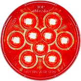 Maxxima M42322R Lightning Red 4" Round Stop Tail Turn Light
