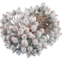 100 Wired Stems of Artificial Holly Berries