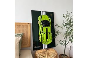 iLuane Display Wallboard for Lego Technic 42115 Lamborghini Sián FKP 37, Adult Collectibles Lego Car Wall Mount for Building Blocks, Gifts for Lego Lovers (Only Display Wallboard)