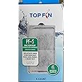 Top Fin Silenstream PF-S Small Filter Cartridges (6 Count) Refill for PF10 Power Filters (5.5in x 3.1in)