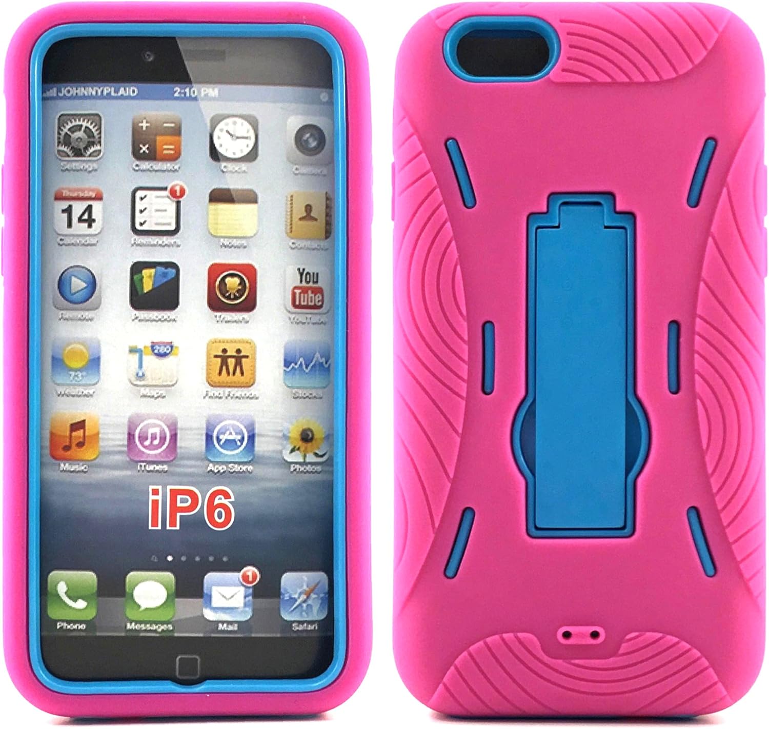 iPhone 6 Case, HLCT Rugged Heavy Duty Shockproof iPhone 6 Protective Case PC Dual