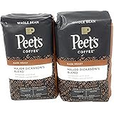 Peets Coffee, Major Dickason's Blend, Whole Bean 32oz (Pack of2)