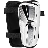 Franklin Sports Soccer Shin Guards for Youth + Adults - Superlight Shin Guards for Men, Women + Kids - (2) Shin Guard Set for Boys + Girls