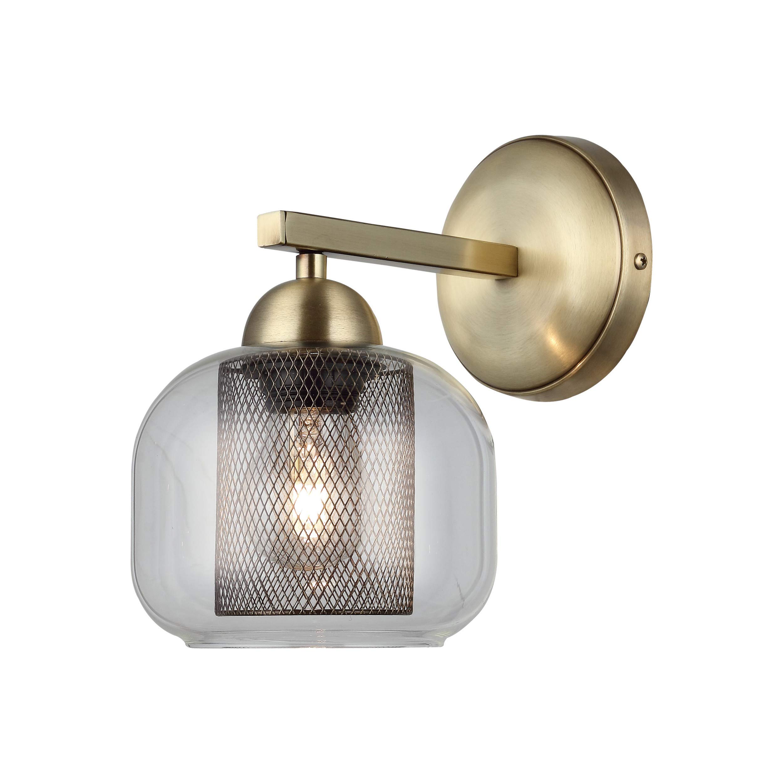 Homemania Wall Light Metal Glass Gold