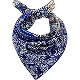 IDOLPET Large Cotton Bandana Lightweight Head Hair Scarf Headbands Wraps Cover Handkerchiefs for Women Men 25 x 25 inch