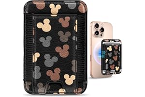 Toycamp Compatible with Magsafe Wallet Magnetic Card Holder - for Women Leather Phone Wallet Fits 7 Cards Slim RFID Card Holder for iPhone 16/15/14/13/12 for Samsung S25 Ultra/S24 Ultra, Mik