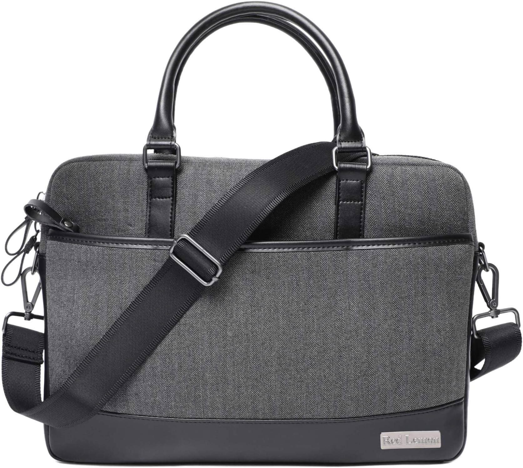 Red Lemon Premium London Executive Laptop Messenger Bag with Genuine Leather