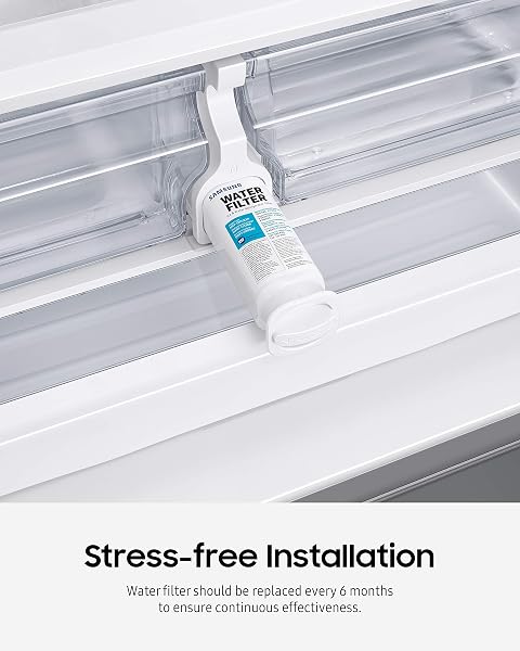 SAMSUNG GENUINE FILTERS FOR REFRIGERATOR WATER AND ICE, CARBON BLOCK FILTRATION FOR CLEAN, CLEAR DRINKING WATER, DA29-00020B-2P, 2 PACK