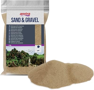 Amtra Fine Ambra Sand Aquatic 2 mm Amber 5 kg Aquarium Substrate