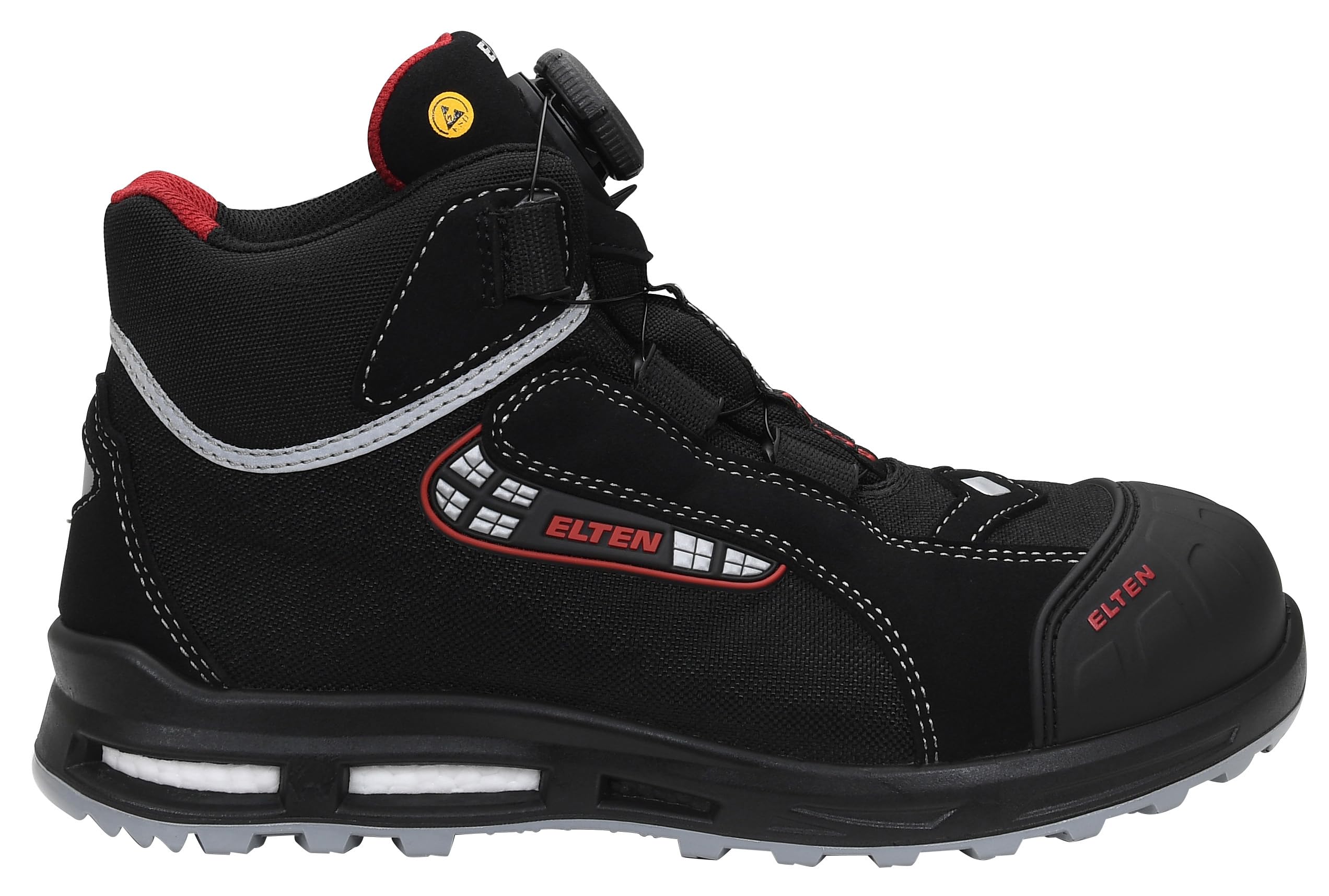 ELTEN SANDER XXT Pro BOA ESD S3S, Sicherheitsschuhe für Damen+Herren, leicht, Kunststoffkappe (leichter als Stahlkappe), Obermaterial: Textil, Innenfutter: Textil (atmungsaktiv), Gr. 39 2