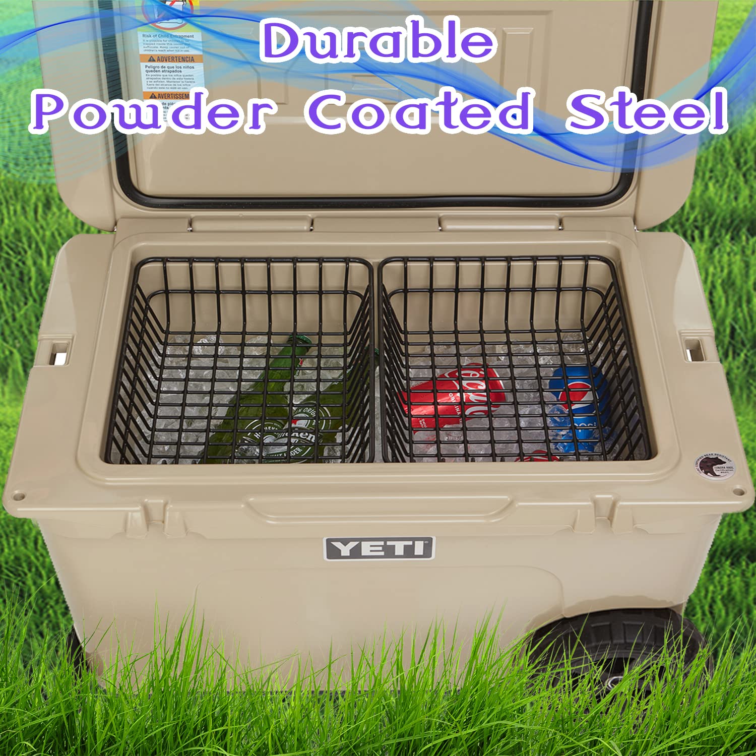 Mua 2-Pack Cooler Basket for YETI Tundra Haul, Double Cooler Rack for ...